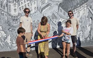 Inauguration de la fresque de la Plaine des Sports