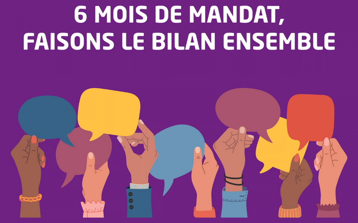 Réunion publique - 6 mois de mandat