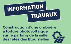 Ombrière de parking à toiture photovoltaïque